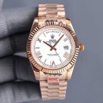 ROLEX Day-date 904L Steel 8215 Automatic Movement Gold Indexes 41MM Watch